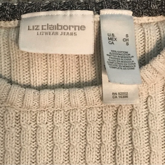 Liz Claiborne Cable Knit Sweater - Picture 6 of 9